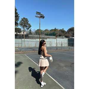 Vestido Plisado Sin Tirantes de Color Sólido con Cremallera Decorativa, Spandex de Alta Calidad para Fiestas Formales y Clubes, Personalizable, Tallas XS-XL - Product Image 3