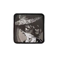 Écusson tissé personnalisé avec logo de marque, nouveau design, personnage d'anime 2D, avatar de dessin animé japonais, à thermocoller pour camion et casquette