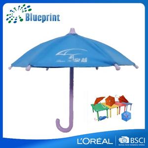 Parapluies <span class=keywords><strong>de</strong></span> poupée pour enfant en plastique imperméable <span class=keywords><strong>de</strong></span> haute qualité pongé imprimé <span class=keywords><strong>de</strong></span> logo personnalisé pour la décoration en gros - Product Image 5