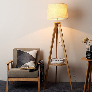 Scandinavian Solid <b>Wood</b> <b>Floor</b> <b>Lamp</b> Simple Modern Bedroom Vertical Tripod Steady <b>Living</b> <b>Room</b> Decorative Reading <b>Floor</b> <b>Lamp</b> - Product Image 5