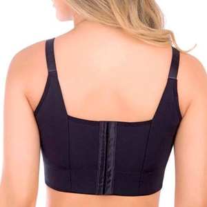 Soutien-gorge de <span class=keywords><strong>sport</strong></span> sans fil de grande taille pour femmes décoration florale sans couture sous-vêtement rembourré solide soutien-gorge push-up gratuit <span class=keywords><strong>Femme</strong></span> - Product Image 3