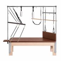 Table de Pilates Cadillac Trapeze professionnelle en bois d'érable avec système Full Tower pour studios de yoga et centres de fitness