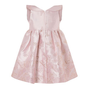 Private label butterfly pattern baby girls kids birthday party wear dress for girls jacquard fancy party dresses for children - Product Image 2