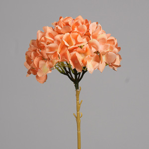 Fleurs d'hortensia artificielles multicolores, plante entière en PVC, pour la décoration de la maison, du salon et de la salle à manger - Product Image 4