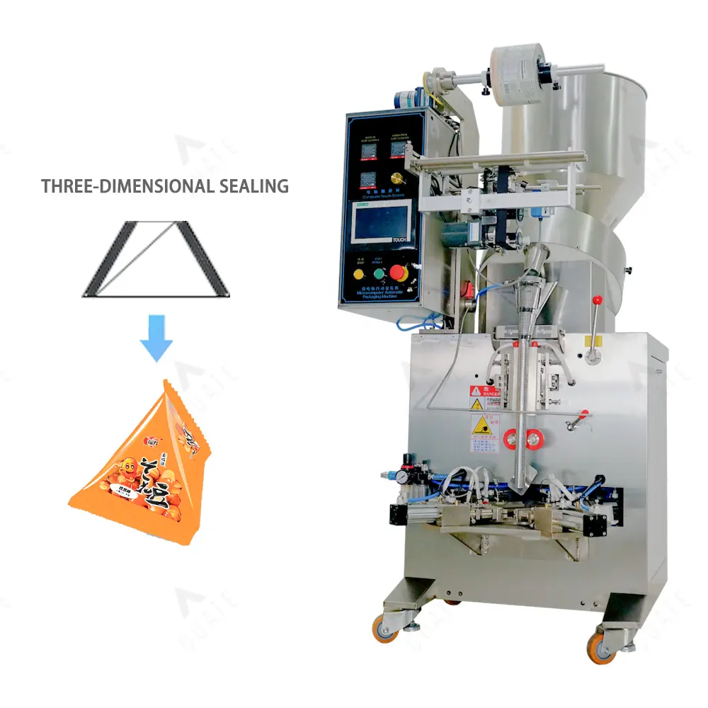 Triangular Bag Snack Automatic Packaging Machine 3 Side Seal High Speed Bag Packing Machine