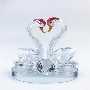 Pha Lê Lãng Mạn Đôi Búp Bê Thiên Nga Lưu Niệm Đám Cưới Quà Tặng Ngày Valentine Trang Trí Nội Thất Cơ Sở Nước Hoa Thiên Nga Pha Lê - Product Image 1