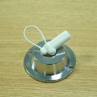 AM EAS Étiquette rigide de type lanière 45mm 25mm noyau blanc magnétique pour marchandises