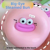 Jouet Squishy Dessin Animé à Grands Yeux et Bouche de Saucisse - Anti-Stress à Rebond Lent, Modèle Fluide, Fabriqué au Guangdong
