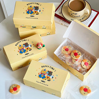 Boîtes cadeaux pliables en papier biodégradable écologiques pour gâteaux, tiramisu et desserts de Noël avec logo personnalisé