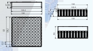 AMNGENT Flacons de <span class=keywords><strong>chimie</strong></span> Boîte en plastique 2ml Flacons cryogéniques Rack Flacons cryogéniques Boîtes en plastique - Product Image 6