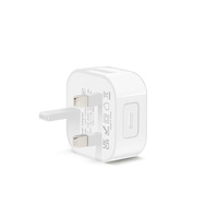 Chargeur mural rapide OEM ODM HNT 20W avec prise UK PD3.0 USB-C, certifié CE UKCA ROHS pour iPhone 17/16/15/14