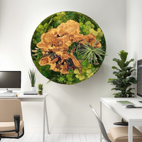 Panneau mural en bois de qualité supérieure avec mousse préservée, cadre artistique en mousse, décoration naturelle écologique pour la maison, l'hôtel, le bureau