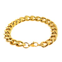 Acier inoxydable NK titane acier hommes et femmes couple collier chaîne en or cubain Hip hop punk bijoux chaîne plate