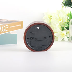 Veilleuse de réveil en <span class=keywords><strong>bois</strong></span>, décoration moderne, lumineuse, réveil, alarme, pour chambre à coucher, table de bureau - Product Image 2