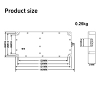 Module RF GaN haute puissance 50W, amplificateur de puissance large bande 400MHz-6000MHz pour la sécurité aérienne et l'isolation des signaux