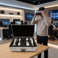 Étui de transport professionnel en aluminium, boîte personnalisée pour casque VR en aluminium avec insert en mousse, étui de rangement rigide pour Meta Quest / HTC Vive