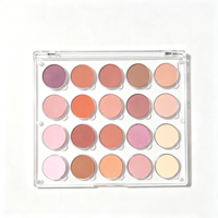 Palet Eyeshadow Matte Label Pribadi Warna Kustom Kemasan Kustom Eyeshadow Matte Lembut, Kosmetik Logo Kustom OEM ODM
