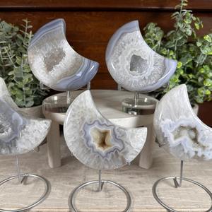 Piedras de Ágata Azul Pulida al por Mayor, Piedras de Cristal Vibrantes y Coloridas para Decoración del Hogar y Regalos - Product Image 6