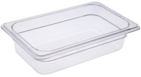 1/4 Taille Commercial En Plastique Polycarbonate Restauration Alimentaire Fruits Buffet Servant Des Conteneurs De Stockage Transparent GN Casseroles