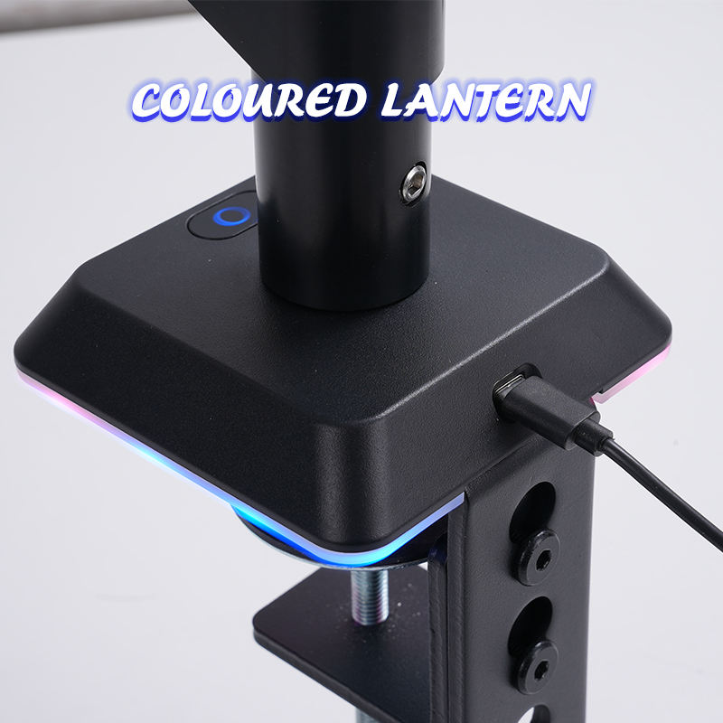 ORANGLES RGB Gaming Monitor Arm | Adjustable Swing Desk Mount, Single LCD/LED Arm, Full Motion Gas Spring Stand for 17-32" Screens (Kuwait) - elegant presentation - exhibiting components - Image 6 of 6 | ideal for home | Discount on RGB Gaming Monitor Arm | Adjustable Swing Desk Mount, Single LCD/LED Arm, Full Motion Gas Spring Stand for 17-32" Screens (Kuwait) Virginia | Free Shipping ORANGLES