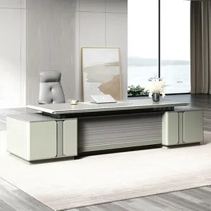 luxury manager desk melamine L shape executive office desk office furniture boss table design