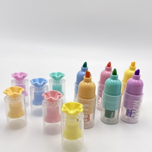 Ensemble de stylos surligneurs miniatures portables mignons pour étudiants et enfants, stylos fluorescents personnalisés - Product Image 3