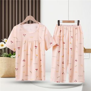 <span class=keywords><strong>ชุด</strong></span>นอนแม่แขนสั้นขนาดใหญ่พิเศษสำหรับ<span class=keywords><strong>ผู้</strong></span>หญิง, <span class=keywords><strong>ชุด</strong></span> XL-4XL ใส่อยู่บ้านชุดนอนสำหรับผู้<span class=keywords><strong>สูงอายุ</strong></span> - Product Image 2