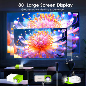 Proyector LED con USB, Mini Proyector Portátil, Control Remoto, Proyector de Películas para Interiores/Exteriores - Product Image 4