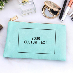 Borsa per il trucco con cerniera personalizzata borsa per accessori in tela di cotone ecologica borsa per cosmetici a doppia faccia - Product Image 4