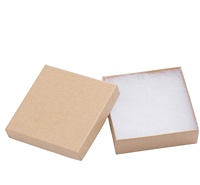 Boîte en papier personnalisée de luxe, pour cadeaux, colliers, bracelets, anniversaire de mariage, tissu velours, 50 pièces