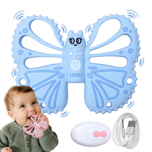 ANGNA Massaggiagengive Vibrante in Silicone per Neonati, 10 Modalità di Vibrazione, per Bambini Autistici dai 18 Mesi, Esperienza Sensoriale - Product Image 2