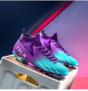 Nouvelles chaussures <span class=keywords><strong>de</strong></span> football, chaussures <span class=keywords><strong>de</strong></span> sport, chaussures hautes, crampons AG, antidérapantes, confortables, grande taille, chaussures <span class=keywords><strong>de</strong></span> football à longs crampons pour terrain en herbe - Product Image 3