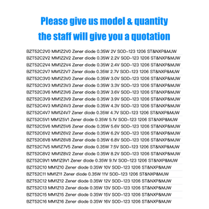 Bzt52c3v0 chuyển đổi <span class=keywords><strong>Diode</strong></span> 3.0V 0.35W SOD-123 bề mặt gắn kết cho các thiết bị điện - Product Image 5