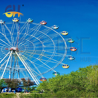 Grande Roue Géante de 50m, 65m, 88m, 101m à Spécifications Variées à Vendre pour Parc d'Attractions, Fête Foraine, Équipement d'Attraction