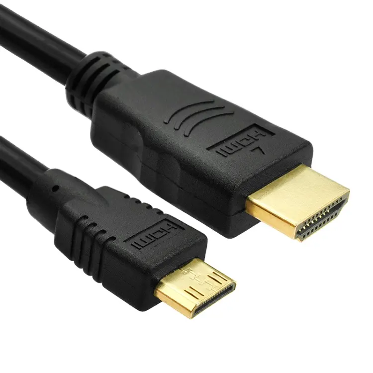 High Quality Male to Micro Mini hdmi cable tv Mini HDMI To HDMI Cable for Tablet HDTV