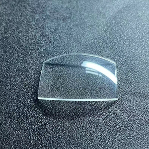 Verre saphir incurvé sur mesure avec bord surélevé et fenêtre bombée pour montre de plongée rétro, vente en gros d'usine, bord en forme de chapeau haut de forme - Product Image 1