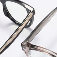 Lunettes rétro rondes en acétate unisexes, verres Anti-lumière bleue, monture TR90