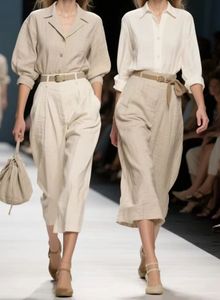 Sản Phẩm Mới Hiện Nay Có Sẵn Trên Thị Trường 55% Linen 45% Rayon Màu Linen Cotton Pha Trộn Vải Mùa Hè Quần Áo - Product Image 6