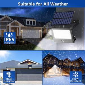 Projecteurs solaires LED pliables, portables, étanches, à haute luminosité, avec détecteur de mouvement, prix d'usine en gros - Product Image 5