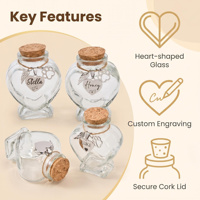 Urna Conmemorativa de Cristal Grabada a Medida con Forma de Corazón para Mascotas, Recuerdo Eterno para Cenizas y Pelo, Regalo al por Mayor de Condolencias por la Pérdida de una Mascota