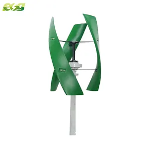 ESG-Nuevo sistema híbrido de alumbrado público, kit de turbina aerogeneradora de eje Vertical de 100W, 200W, 300W y 400W