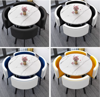 Ensemble de table à manger moderne rectangulaire pour 4 personnes, pour la maison, la cuisine, le restaurant, le café, salle à manger de luxe