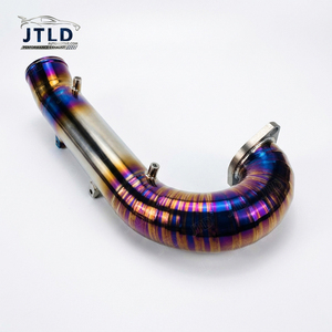 Jtld ท่อครอสโอเวอร์ไทเทเนียมเชื่อมท่อครอสโอเวอร์สำหรับ Honda <span class=keywords><strong>Civic</strong></span> Type R FK8 2.0T K20C1 2017-2021 - Product Image 2