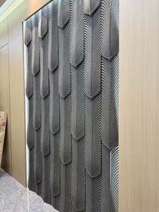 Nhà máy trực tiếp Trọng lượng nhẹ thiết kế hiện đại PU đá Bảng điều chỉnh tường Faux khối trang trí đá cho khách sạn phòng tắm trường ứng dụng - Product Image 6