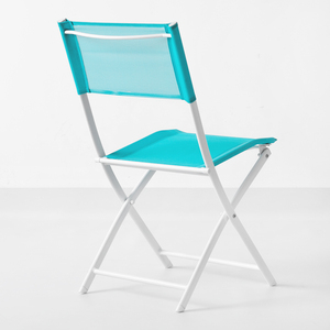 Estilo moderno al aire libre plegable malla Metal <span class=keywords><strong>Bistro</strong></span> sillas barato italiano europeo comedor restaurante jardín conjunto para dormitorio escuela - Product Image 3