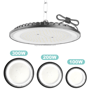 Projecteur LED <span class=keywords><strong>Industriel</strong></span> UFO Grande Hauteur 100W 200W 300W IP65 pour Entrepôt, <span class=keywords><strong>Atelier</strong></span>, Commercial, Supermarché – Stock UE - Product Image 1