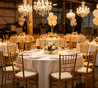 Chaises empilables en métal Chiavari pour événements de mariage et hôtels – Prix de gros promotionnel