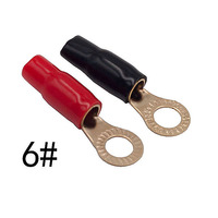 Connecteur électrique Type d'anneau Batterie ronde non isolée Tube de terre en cuivre Bornes à sertir Cosses de câble pour haute tension