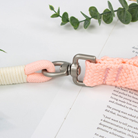 Laisse pour chien en nylon tressé, robuste, laisse de promenade pour animaux de compagnie, crochet pivotant, anti-emmêlement, durable pour chiens de petite, moyenne et grande taille