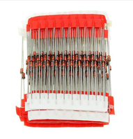 Nouveau kit d'assortiment de diodes Zener ODM PENPOS 1W DO-41 3V-30V 15 valeurs pour kit de bricolage électronique